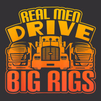 Real Men Drive Big Rigs Graphic Semi Truck T Shir Vintage Hoodie And Short Set | Artistshot