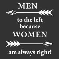 Men To The Left Because Women Are Always Right Baby Bodysuit | Artistshot