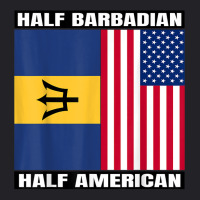 Half Barbadian & American Dna Heritage Usa And Barbados Flag T Shirt Youth Tee | Artistshot