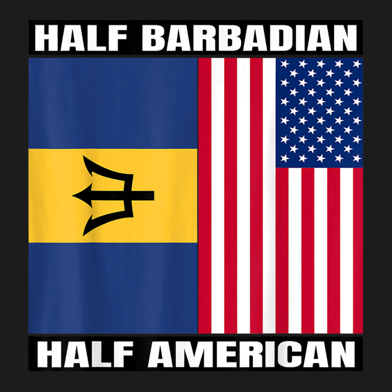 Half Barbadian & American Dna Heritage Usa And Barbados Flag T Shirt Hoodie & Jogger set by alicakarste3vs | Artistshot