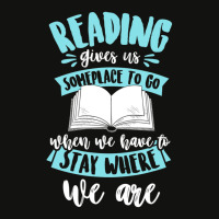 Reading Gives Us Some Place To Go When We Have To Stay Scorecard Crop Tee | Artistshot