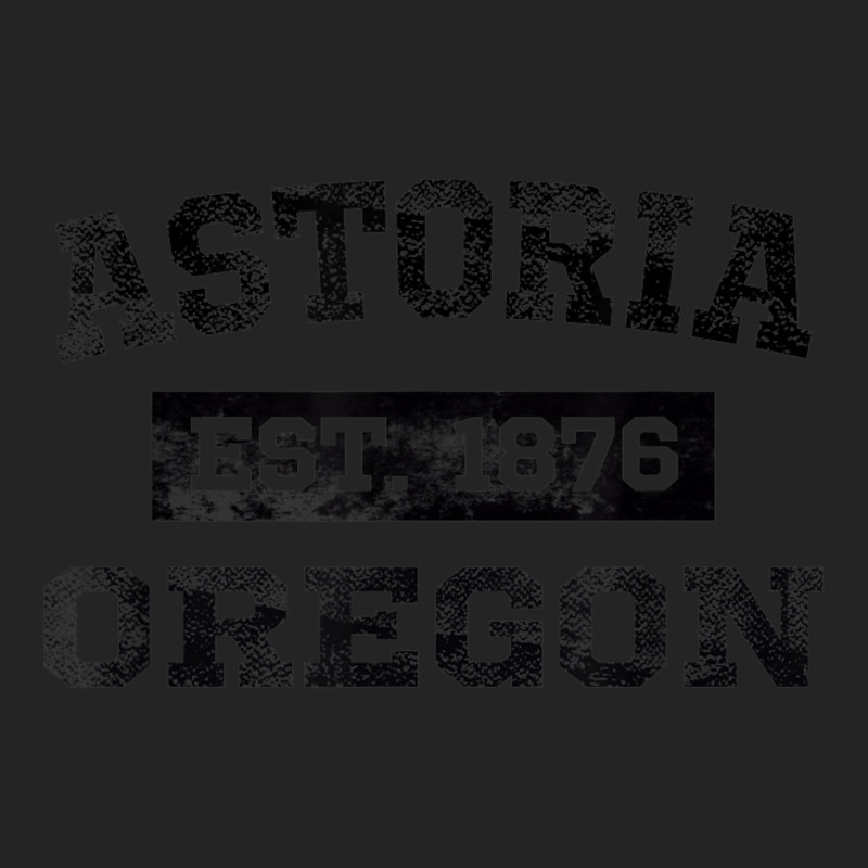 Astoria Oregon T Shirt Est. 1876 Black Lettering 3/4 Sleeve Shirt by ColleenDChamplin | Artistshot