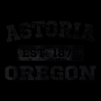 Astoria Oregon T Shirt Est. 1876 Black Lettering Zipper Hoodie | Artistshot