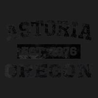 Astoria Oregon T Shirt Est. 1876 Black Lettering Classic T-shirt | Artistshot