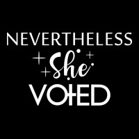 Nevertheless She Voted Cropped Hoodie | Artistshot