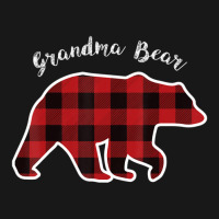 Grandma Bear Women Red Plaid Christmas Pajama Family Gift Flannel Shirt | Artistshot