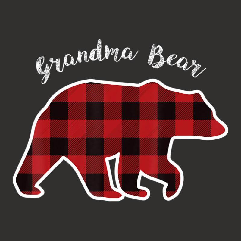 Grandma Bear Women Red Plaid Christmas Pajama Family Gift Champion Hoodie | Artistshot