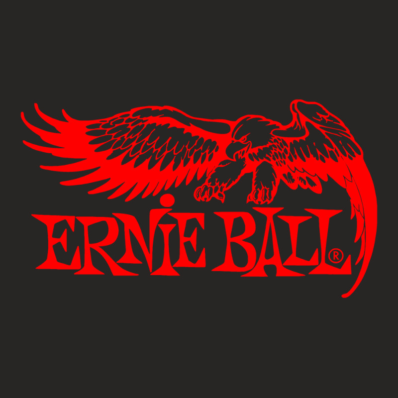 Ernie Ball Best Bass Guitars Red Color Ladies Fitted T-Shirt by rashidhuseinshop | Artistshot