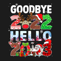 Goodbye 2022 Hello 2023 Cute Christmas Tee Hoodie & Jogger Set | Artistshot