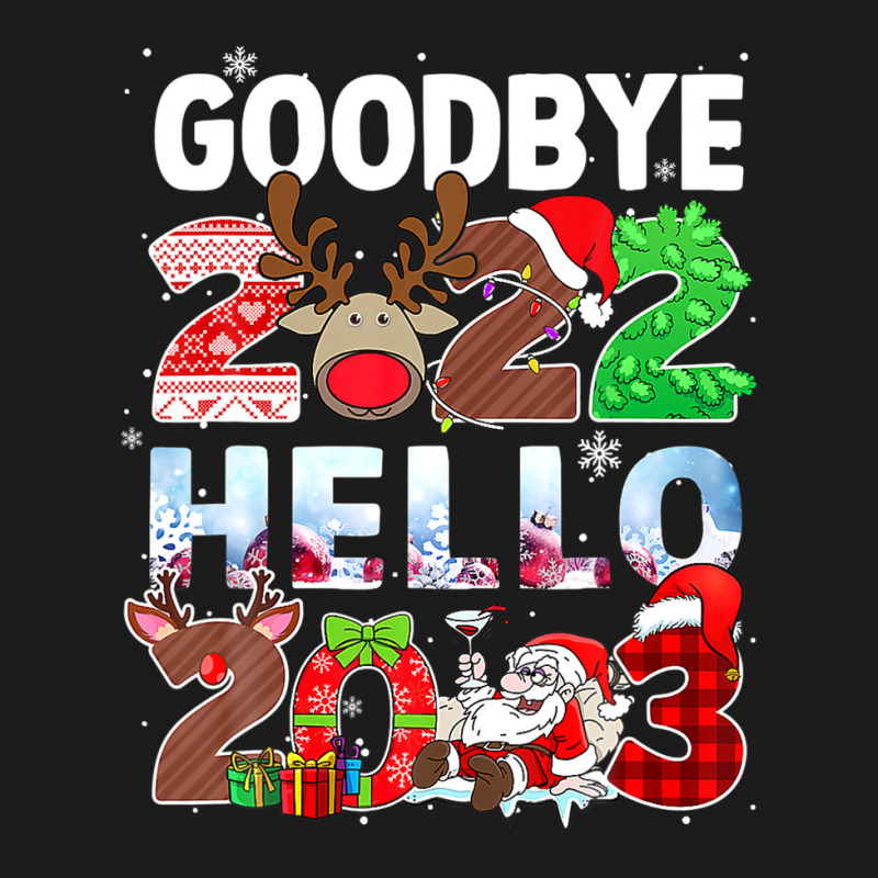 Goodbye 2022 Hello 2023 Cute Christmas Tee Hoodie & Jogger Set | Artistshot