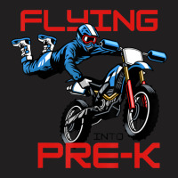 Flying Into Pre-k Pre-kindergarten Kids Dirt Bike (2) T-shirt | Artistshot