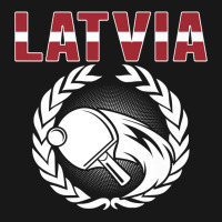 Latvia Table Tennis Lovers Latvian Ping Pong Team Supporter Premium T Flannel Shirt | Artistshot