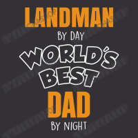 Landman By Day Worlds Best Dad By Night Father's Day Gift Vintage Short | Artistshot