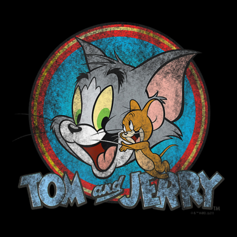 Tom And Jerry Yellow Red Blue Circle Adjustable Cap | Artistshot