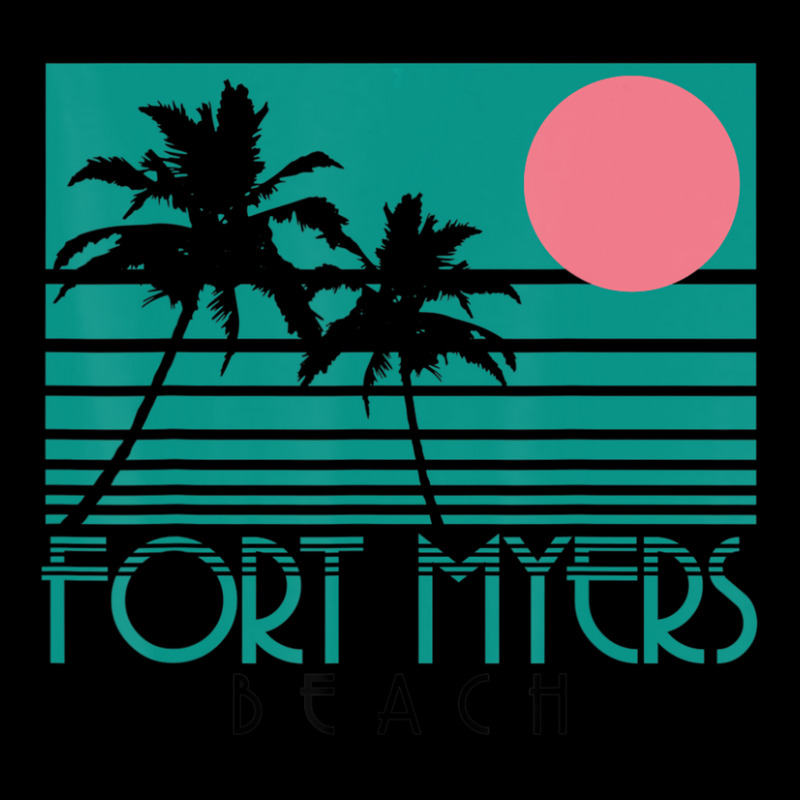 Fort Myers Beach Florida Fl Palm Trees Surf Vintage Retro Adjustable Cap by Min06 | Artistshot