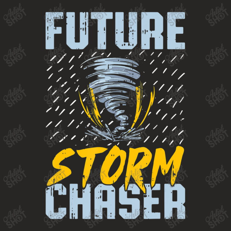 Future Storm Chaser Meteorologist Storm Hunter Ladies Fitted T-Shirt by Min05 | Artistshot