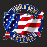 Army Veteran Proud To Be American Flag Pride Ladies Fitted T-shirt | Artistshot