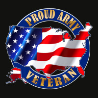 Army Veteran Proud To Be American Flag Pride Scorecard Crop Tee | Artistshot