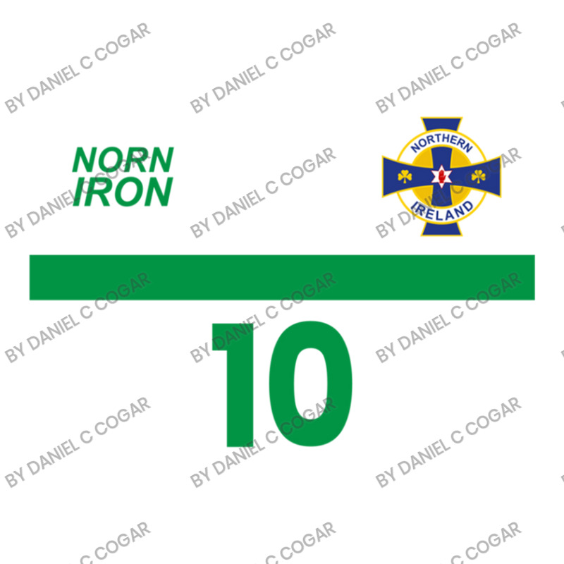 Northern Ireland National Football Team Soccer Retro Norn Iron Number Unisex Hoodie by Daniel C Cogar | Artistshot