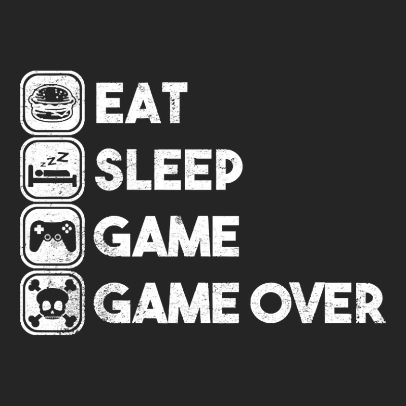 Eat Sleep Game Game Over Unisex Hoodie by Beers Pulido | Artistshot