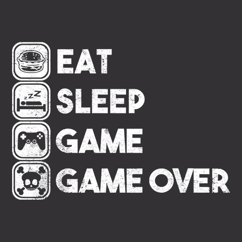 Eat Sleep Game Game Over Vintage Short by Beers Pulido | Artistshot