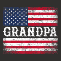 Grandpa Vintage Usa Flag Patriotic 4th Of July Champion Hoodie | Artistshot