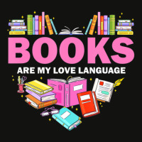 Books Are My Love Language Reading Lover Librarian Valentine Scorecard Crop Tee | Artistshot