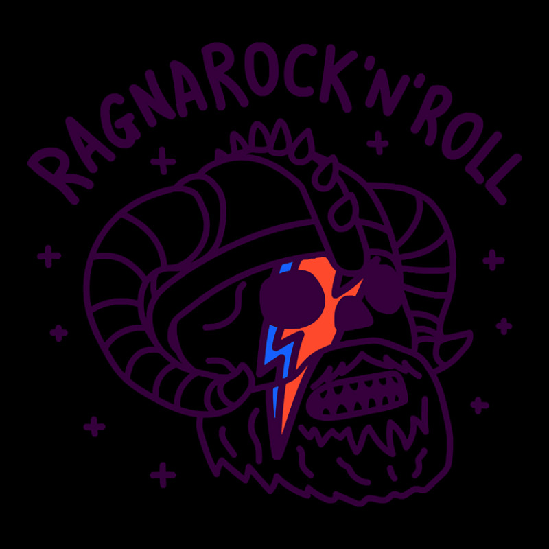 Ragnarock 'n' Roll - Lightning Bolt On Viking Helmet Skull Adjustable Cap | Artistshot