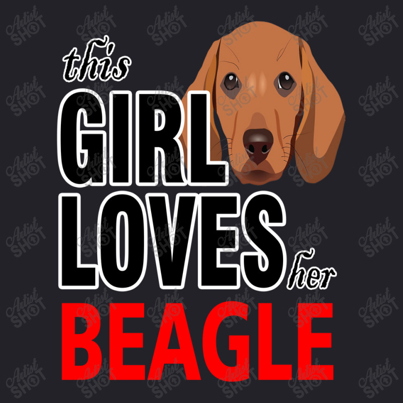 Merry Christmas Dog This Girl Loves Her Beagle Unisex Sherpa-Lined Denim Jacket by lorismerch | Artistshot