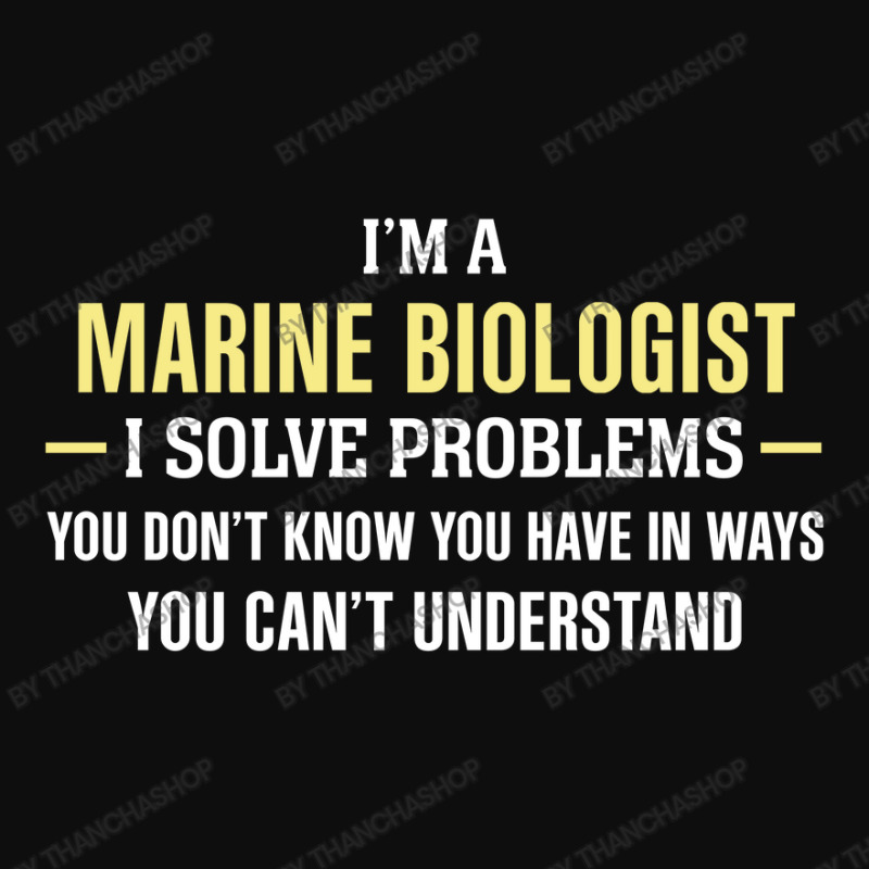 Marine Biologist I Solve Problems Funny Gift Crop Top by thanchashop | Artistshot