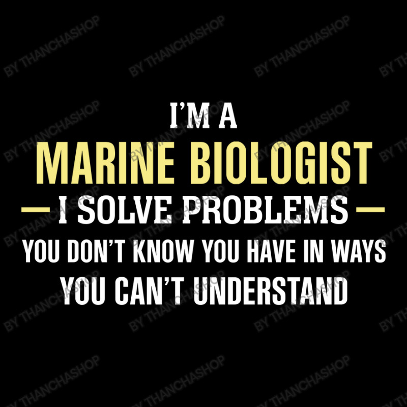 Marine Biologist I Solve Problems Funny Gift Cropped Hoodie by thanchashop | Artistshot