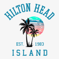 Hilton Head Island South Carolina Beach Palm Trees Summer Ladies Fitted T-shirt | Artistshot