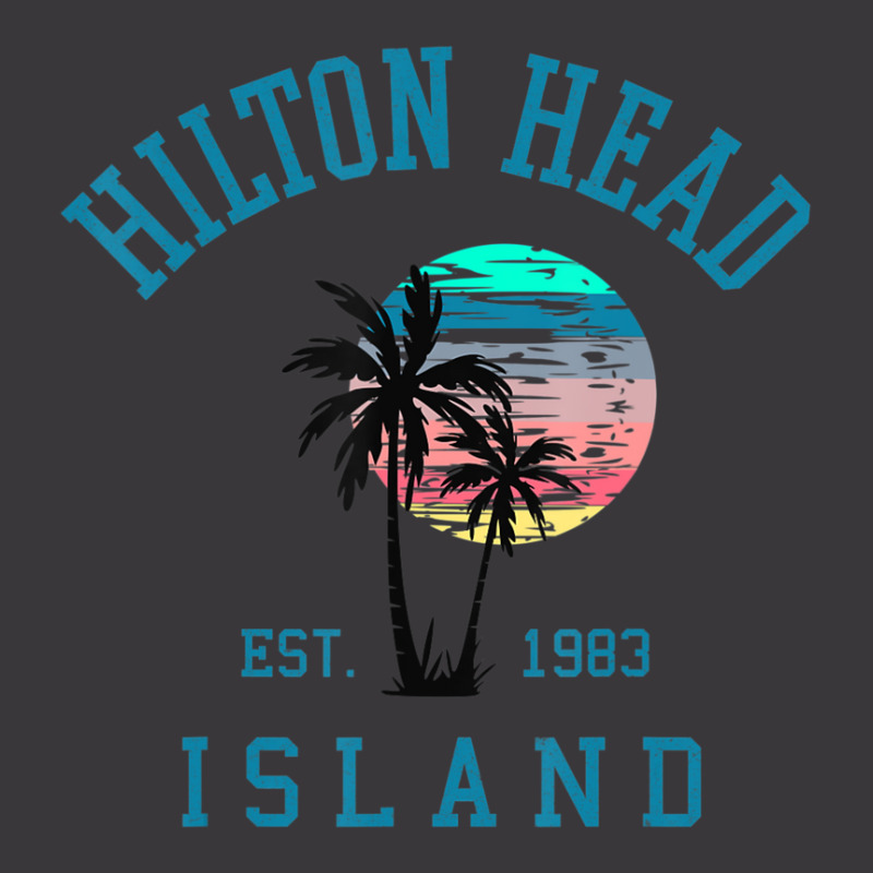 Hilton Head Island South Carolina Beach Palm Trees Summer Ladies Curvy T-Shirt by Min06 | Artistshot