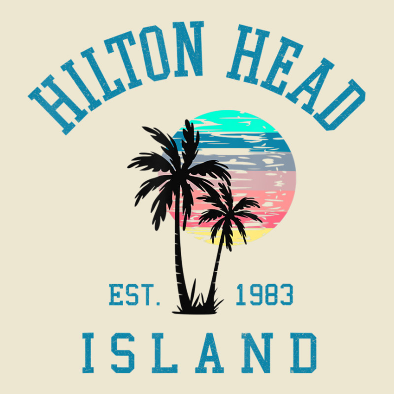 Hilton Head Island South Carolina Beach Palm Trees Summer Cropped Hoodie by Min06 | Artistshot