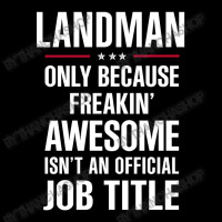 Gift For Freakin' Awesome Landman Adjustable Cap | Artistshot