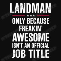 Gift For Freakin' Awesome Landman Crop Top | Artistshot