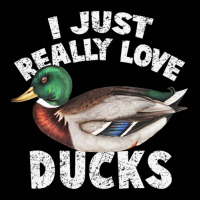 I Just Really Love Ducks Cute Mallard Duck V-neck Tee | Artistshot