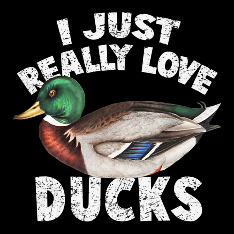 I Just Really Love Ducks Cute Mallard Duck V-Neck Tee by yumgaugeteuda | Artistshot