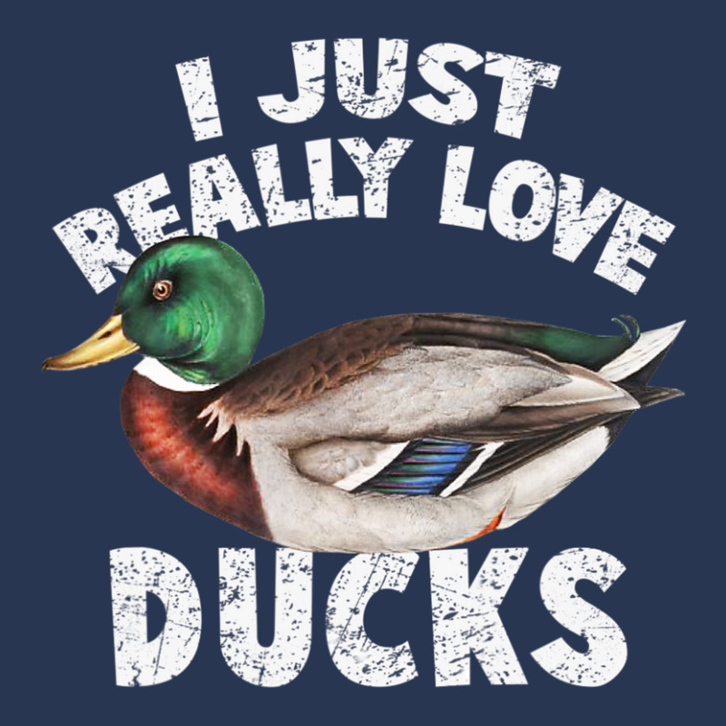 I Just Really Love Ducks Cute Mallard Duck Men Denim Jacket by yumgaugeteuda | Artistshot