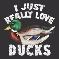 I Just Really Love Ducks Cute Mallard Duck Vintage Hoodie And Short Set | Artistshot