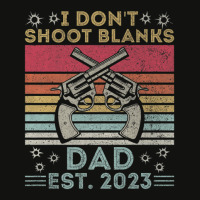 Funny New Dad Father's Day I Don't Shoot Blanks Est. 2023 Scorecard Crop Tee | Artistshot