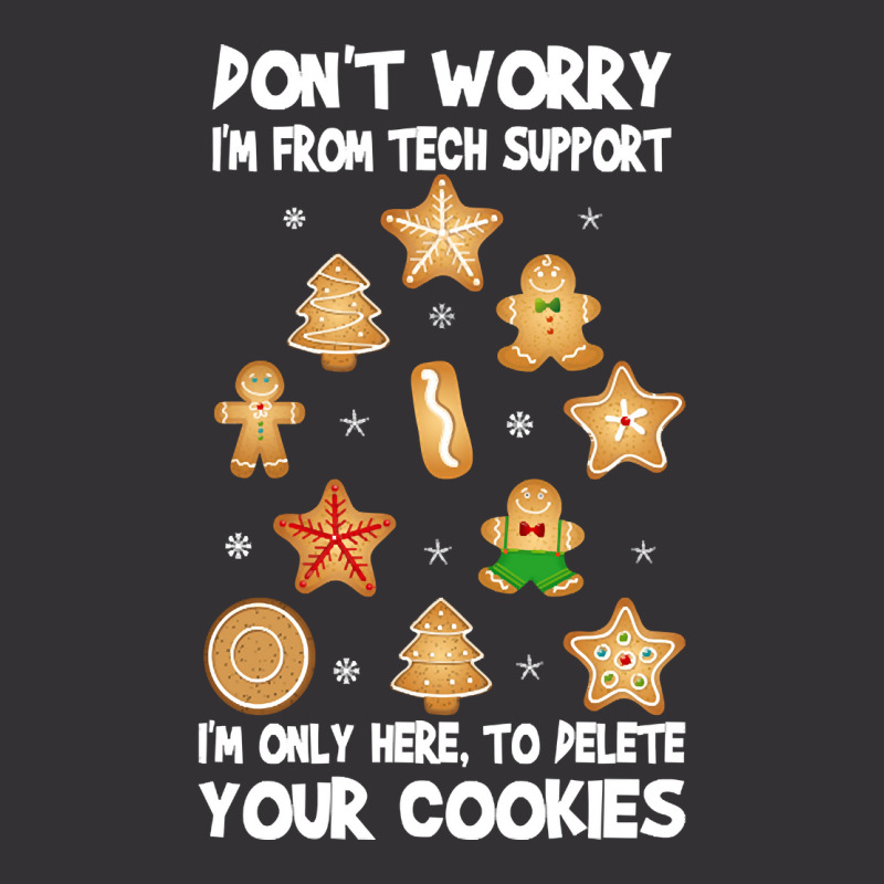 Funny Christmas Tech Support Don't Worry I M From Tech Support I'm Onl Vintage Hoodie by poppyallen | Artistshot