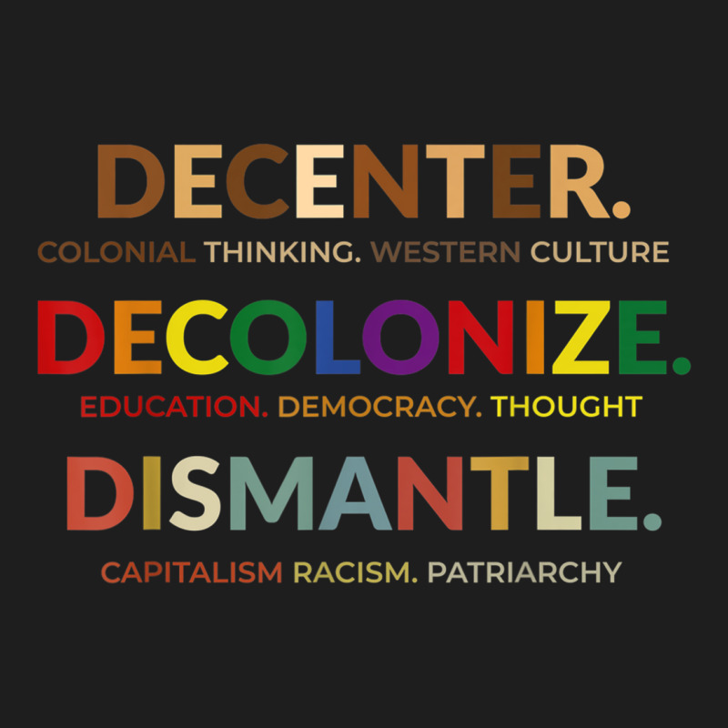 Decenter Decolonize Dismantle Classic T-shirt | Artistshot