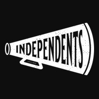 Vintage Megaphone Rock Island Independents White Independents Wordmark Crop Top | Artistshot