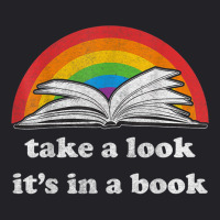 Take A Look It's In A Book Reading Vintage Retro Rainbow Youth Tee | Artistshot