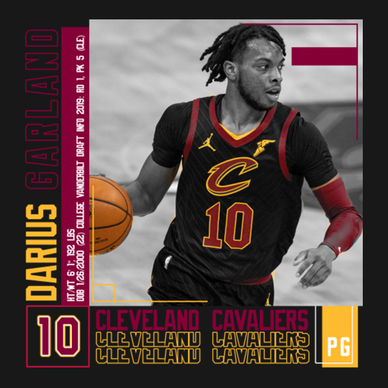 Darius Garland Basketball Edit Poster Cavs Flannel Shirt by JudyRowena | Artistshot