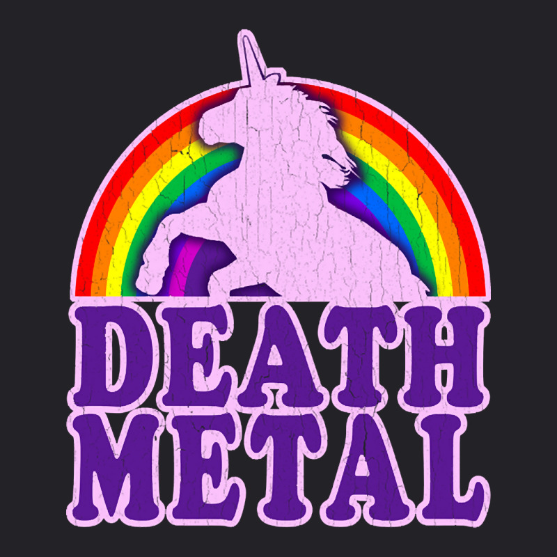 Funny Death Metal Unicorn Rainbow Youth Tee | Artistshot