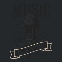 Music Is Live Crewneck Sweatshirt | Artistshot