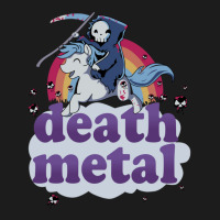 Death Metal' - The Grim Reaper Riding A Unicorn In Front Of A Rainbow  Hoodie & Jogger Set | Artistshot