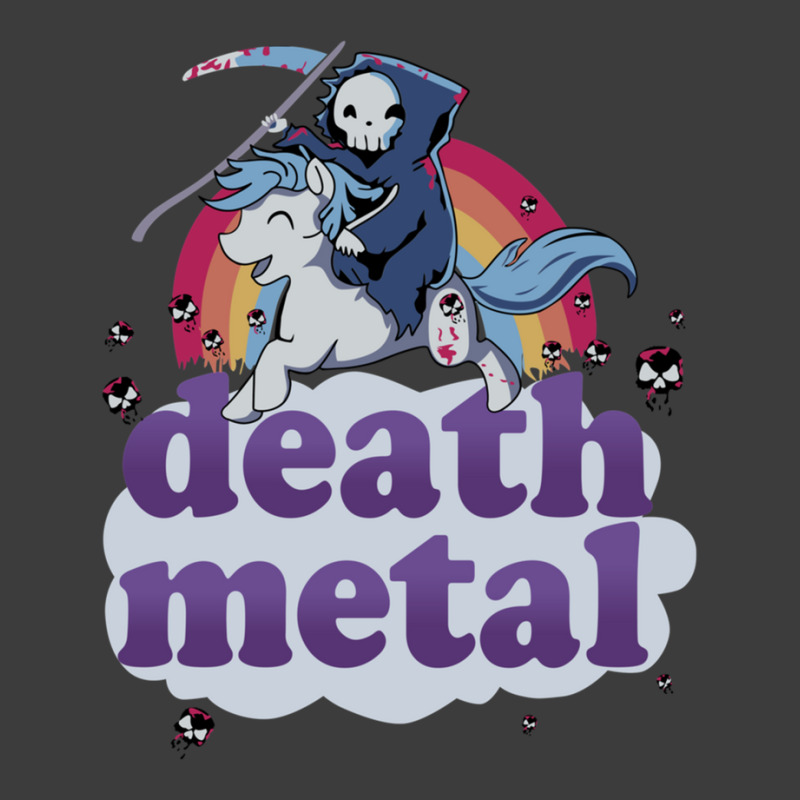 Death Metal' - The Grim Reaper Riding A Unicorn In Front Of A Rainbow  Men's Polo Shirt | Artistshot